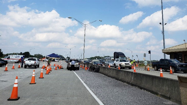 Interstate I-10 COVID-19 Checkpoint