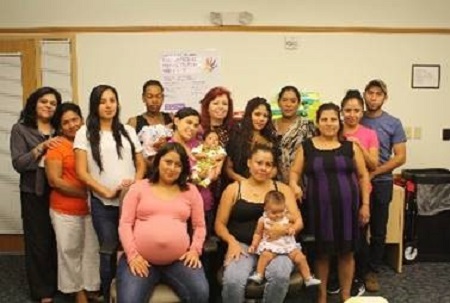 Healthy Start clients at an “Educational Nuggets for Parents” class.