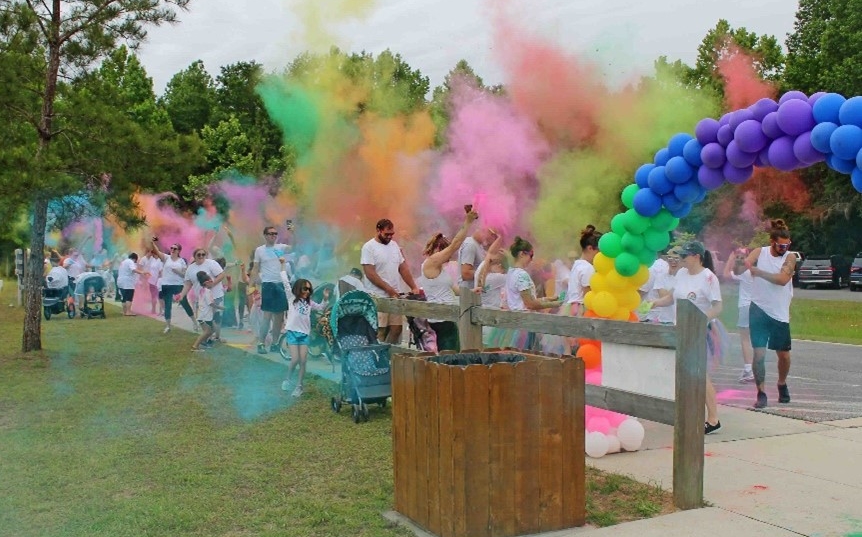 DOH-Santa Rosa Hosts Its Very First All Moms All Babies One Mile Color Walk/Run